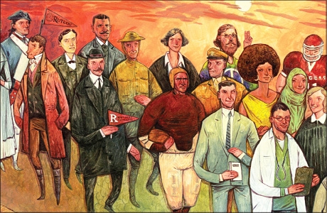 Illustration of Rutgers Historic people